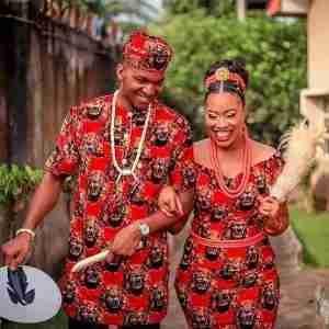 Igbo Isi Agu Traditional Wedding Outfit